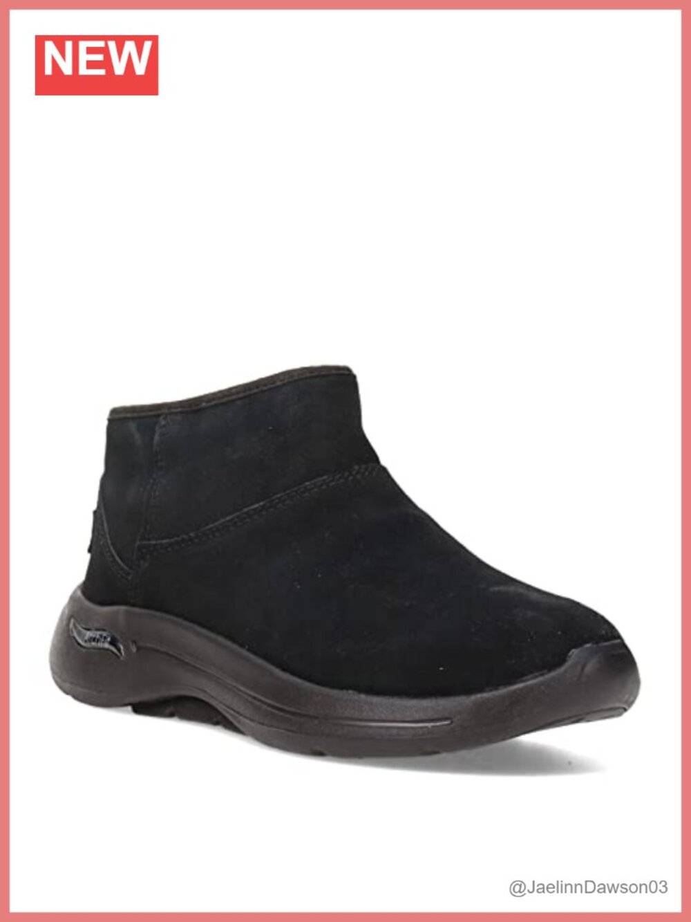 Slip-On Ankle Bootie with Suede Upper and Faux-Fur Lining, Arch Support Insole,